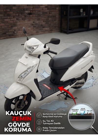 Beylini Tvs Jupiter Uyumlu Kauçuk Paspas Kaymaz Taban Su Geçirmez Kolay Temizleme Yeni Nesil Tüm Modeller