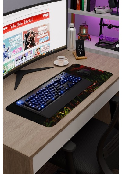 Higanbana Kaymaz Dikişli Kauçuk Oyuncu Mousepad V2 - 70x30 Xl Gaming Mouse Pad Fare Altlığı