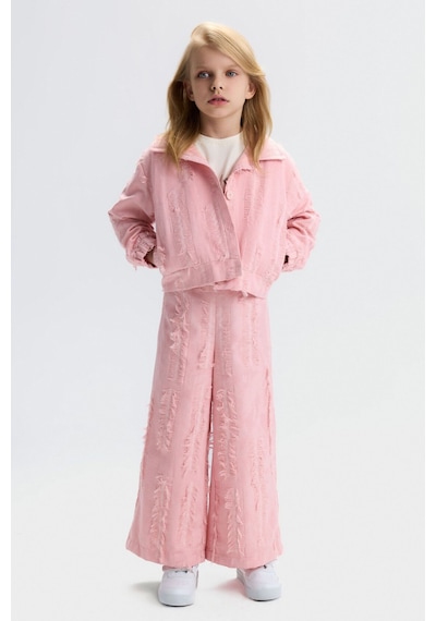 Xo Kids Kız Çocuk 3lü Kombin Takmı 4-8 Yaş Set0534 Pudra