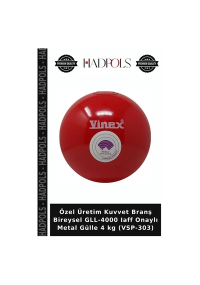 Özel Üretim Kuvvet Branş Bireysel Gll-4000 Iaff Onaylı Metal Gülle 4 Kg Vsp-303
