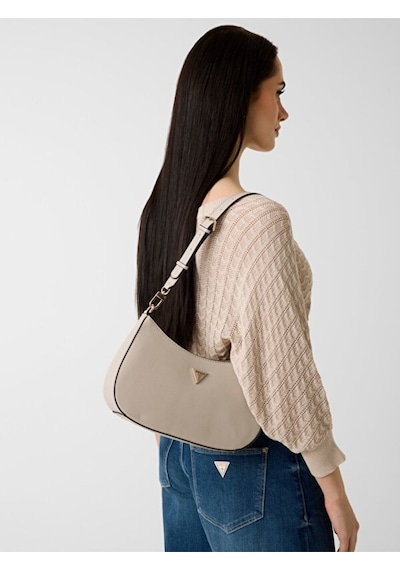 Guess Noelle Iı Üstten Fermuarlı Omuz Kadın Kahverengi El Çantası Hwzg9672180-tau Kahverengi