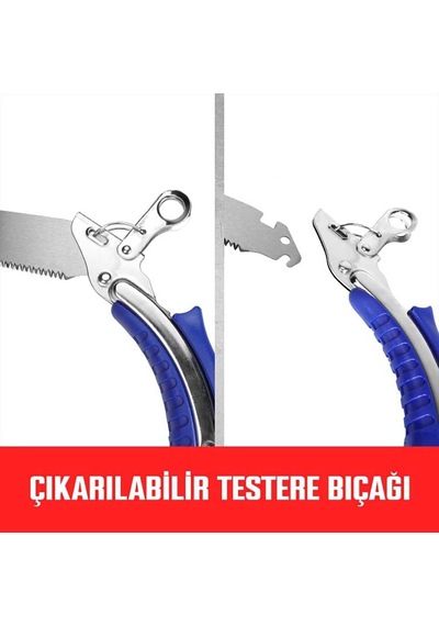 Wp333008 Profesyonel Ağaç Budama Testeresi, 325mm, 8tpı, 65mn Çelik Bıçak, Kauçuk Saplı