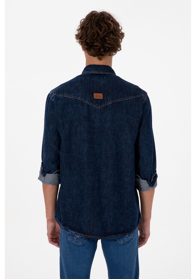 U.s. Polo Assn. Erkek Mavi Gömlek Jean 50308348-dn0022 Mıd Blue