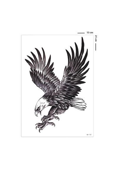 Kartal Dövmesi, Kartal Geçici Dövme Tattoo, Üniseks Dövme, Kol Dövmesi, Omuz Dövmesi, Vücut Döv