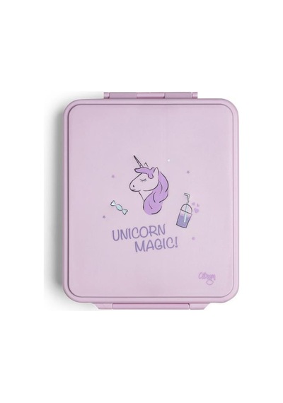 Citron Grand Beslenme Kutusu Seti - 4 Bölmeli Ve Çelik Kavanozlu - Stormy Unicorn
