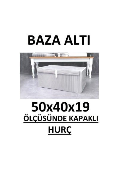 Baza Ve Çekyat Tipi Hurç 50 40 19 Baza Altı Hurç Çok Amaçlı Kutu Hurç Pamuklu Gri Tr Diğer