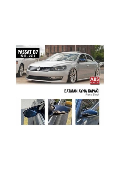 Volkswagen Passat B7 (2011 - 2014) Batman Yarasa Ayna Kapağı (parla