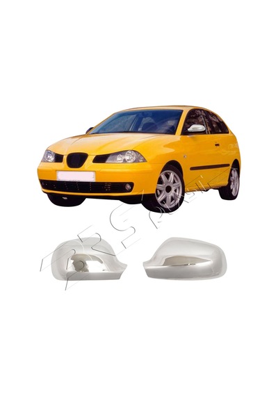 Seat Ibiza 2 Facelift Uyumlu 1999-2002 Krom Ayna Kapağı 2 Parça Paslanmaz Çelik