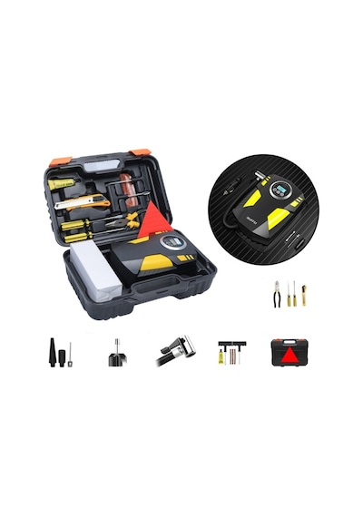 Sones Suıtu St-5002 Dc 12 V Araba Hava Kompresörü Lastik Şişirme 150 Psı  Dijital Ekran Modeli + Araç Kutusu
