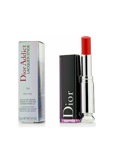 Christian Dior Dior Addict Lacquer Stick Ruj 744 Party Red