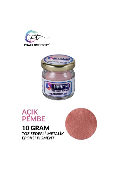 Sedefli Metalik Toz Pigment Boya / Açık Pembe / Epoksi Için