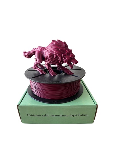 Hyper 1.75mm Bordo 1kg-hızlı 3d Yazıcı Filamenti - Profesyonel Baskı Çok Renkli