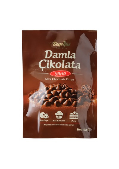 Beyoğlu Sütlü Damla Çikolata 100 Gr Kurabiye,pasta Ve Kek İçin