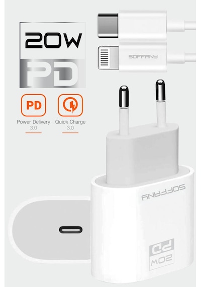Sy220 Sy220 20w Pd Lightning Şarj & Data Kablosu
