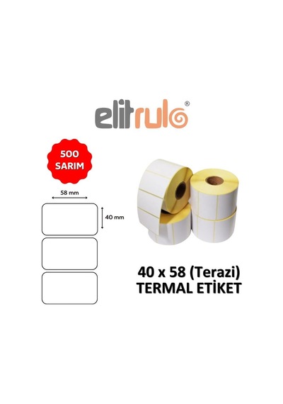 Terazi Etiketi 40x58 Termal - 500 Adet 10