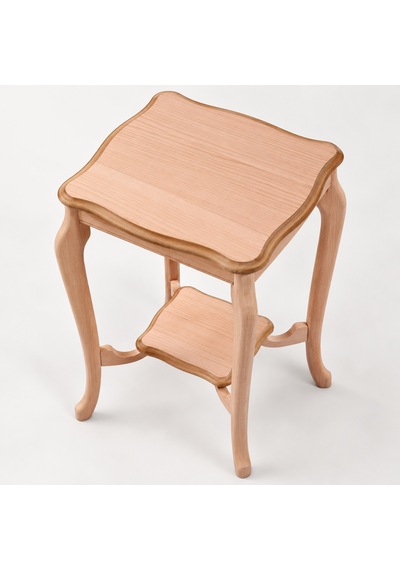 Mmb-trade Nexora Living 5889 Kare Lüks Saksılık 41x41x70 Cm Dekoratif Ahşap Görünümlü Çiçeklik, Raflı Saksı Standı, Klasik Yan Sehpa Mmbz Çok Renkli