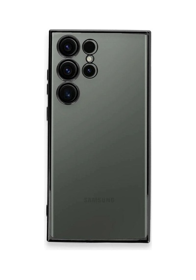 Samsung Galaxy S23 Ultra Kılıf Razer Lensli Silikon - Siyah