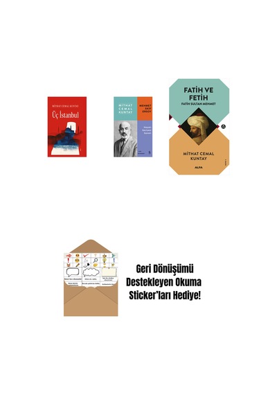 Üç İstanbul Ciltli + Mehmet Âkif Ersoy - Hayatı Seciyesi Sanatı + Fatih Ve Fetih + Okuma Sticker'ları