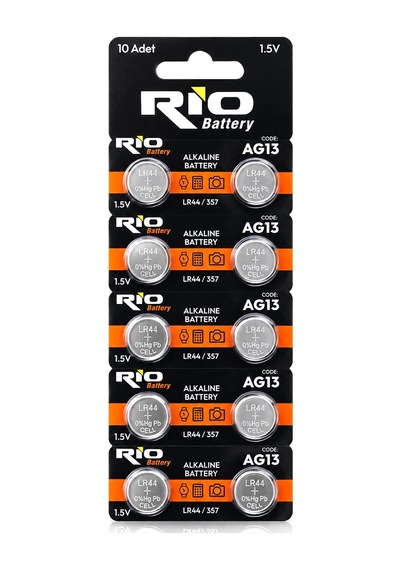 Lr-44/357 Düğme Pil Alkalin 1.5v 10lu Kart Ag13 5468