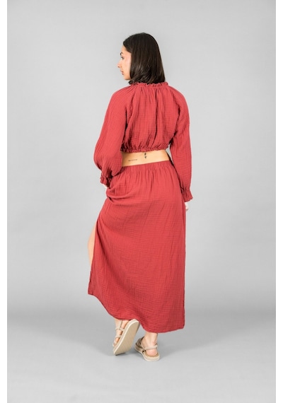Reglan Kol Crop Çok Renkli