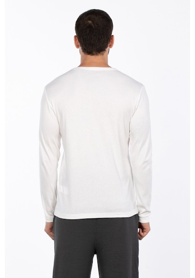 Barrels And Oıl Erkek Bisiklet Yaka Sweatshirt - Ekru Ekru