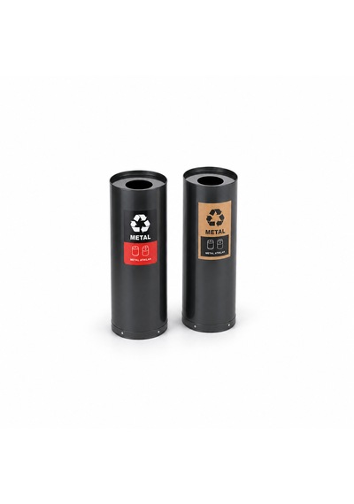 2 Li Sıfır Atık Kutusu Sak-502 Metal Geri Dönüşüm Ünitesi Hey Çelik
