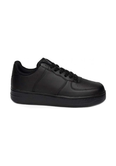 Best Of 042-26 Deri Anatomik Bağcıklı Erkek Sneaker Siyah