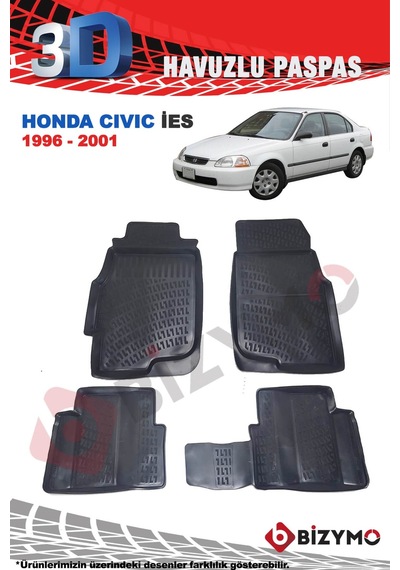 Honda Civic Sedan Ies 1996-2001 3D Paspas Takımı Bizymo