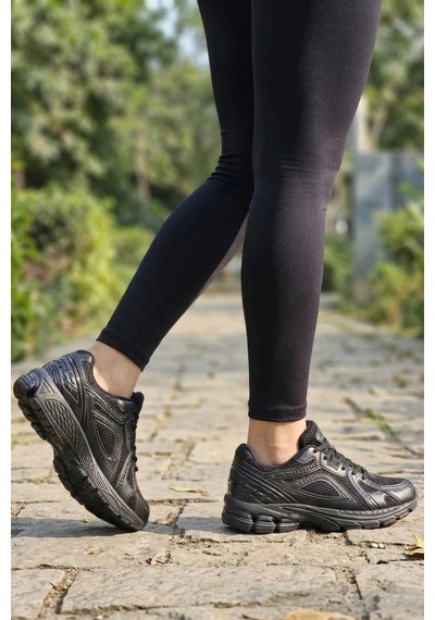 In Step Glow Retro Unisex Antrenman Ve Yürüyüş Ayakkabısı - Siyah