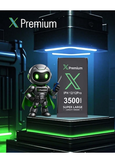 Xpremium Apple Uyumlu iPhone  12 / 12 Pro Batarya Pil Süper Yüksek Kapasiteli Güçlendirilmiş 3500 Mah