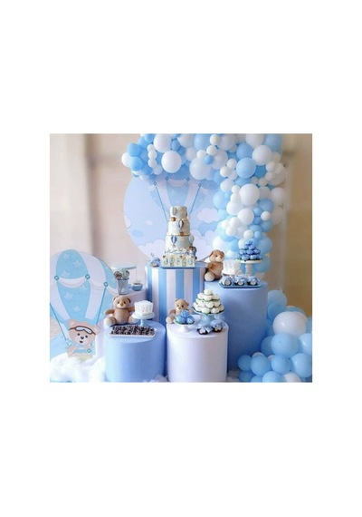 Mavi Beyaz Balon Soft Balon Zinciri Mix