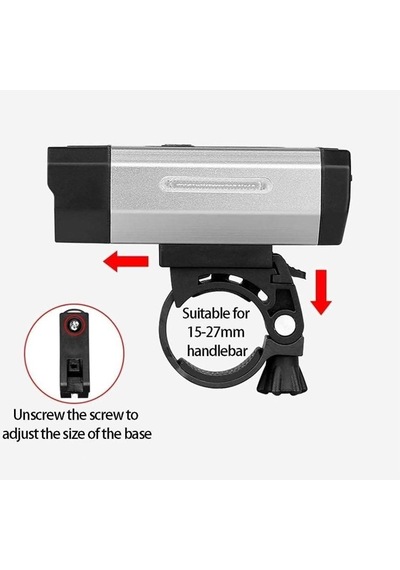 Xbyc 6127 800 Lümen Bisiklet Ön Lamba Far Aydınlatma Usb Şarjlı Mavi Renk Siyah