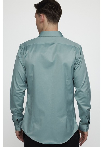 Tudors Slim Fit Likralı Düz Pamuk Saten Erkek Yeşil Gömlek-22436-yeşil Yeşil Tudors Slim Fit Likralı Düz Pamuk Saten Erkek Yeşil Gömlek-22436-yeşil Yeşil