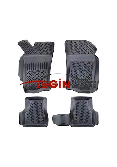 Fiat Siena 2002 Geometrik Desenli 3d Havuzlu Oto Paspas Siyah