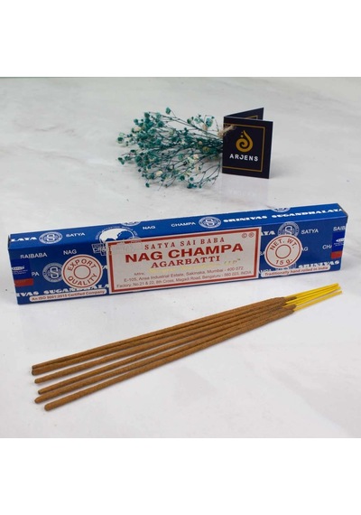 Satya Satya Nag Champa Agarbatti Aromalı Masala Stick Tütsü Acı Kahverengi