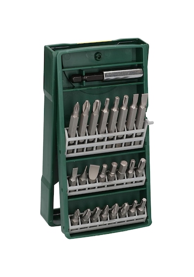 Professional Accessories X/line Mini 25 Parça Vidalama Seti, Plastik Kutu, Yeşil