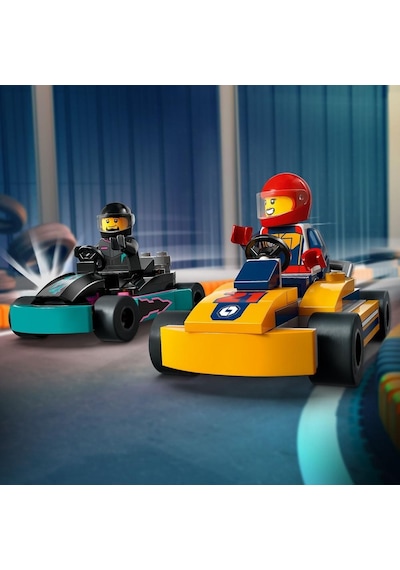 LEGO® City Go-Kartlar ve Yarış Sürücüleri 60400 5+ Yaratıcı Oyuncak Yapım Seti - 99 Parça