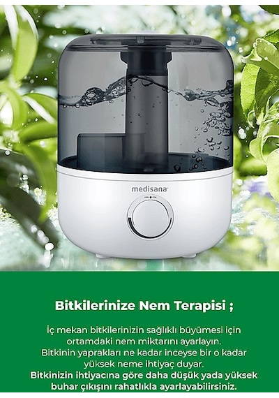 Medisana 45051 Aroma Fonksiyonlu Buharlı Hava Nemlendirme Cihazı
