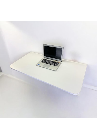 Açılır Kapanır Çalışma Masası Mutfak Masası Katlanır Duvar Masası Beyaz 60 X 45 Cm