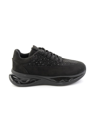 Bambi Siyah Süet Kadın Sneaker K01228092072