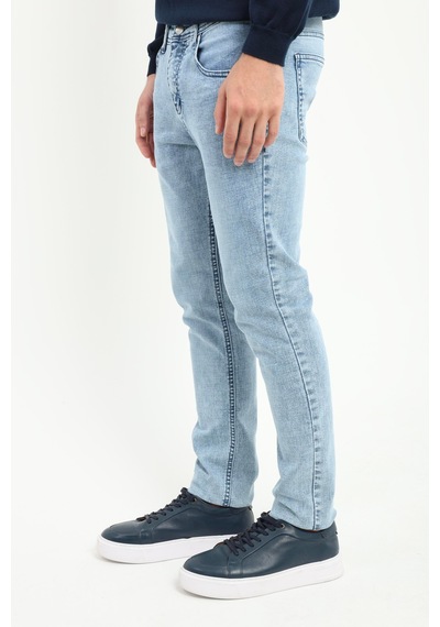 Erkek Slim Fit Mavi Jean-19303