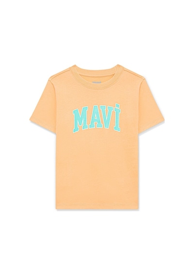 Mavi - Mavi Logo Baskılı Pembe Tişört 7610109-71124 Pembe