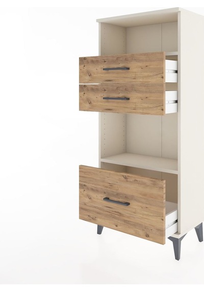 Hyperion Dolap 2 Raflı 3 Çekmeceli 60x44x134 Aytaşı-çam Antrasit Hyperion Dolap 2 Raflı 3 Çekmeceli 60x44x134 Aytaşı-çam Antrasit
