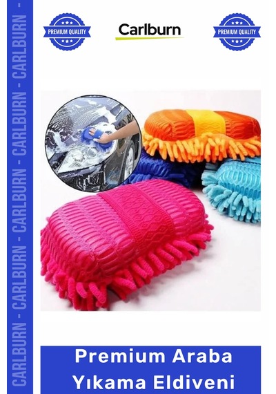 Eldiven Mikrofiber Çizmez Oto Bakım Lüks Köpüklü Yumuşak Süngerli Premium Araba Yıkama Eldiveni