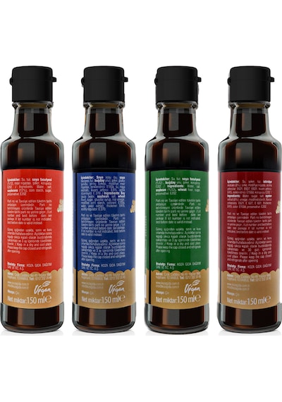 Chefline Asia Glutensiz Soya + İstiridye + Soya + Teriyaki Sos 4 x 150 ML
