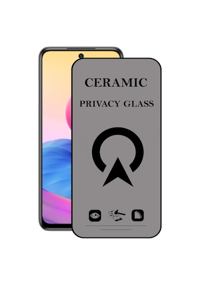 Xiaomi Redmi Note 10 5G ile Uyumlu Tam Kaplayan Parlak Seramik Nano Esnek Hayalet Ekran Koruyucu