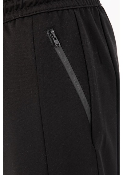 Maraton Sportswear Oversize Erkek Lastik Paça Basic Siyah Eşofman Altı 22466 Siyah