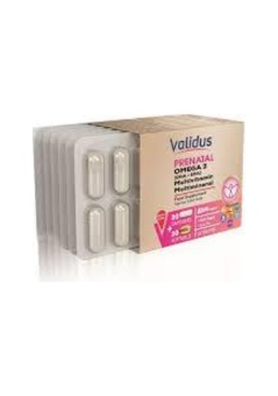 Validus Prenatal Blister Set - Multivitamin Mineral 30 Kapsül + Omega 3 Dha 350 Epa 70 Mg 30 Softgel