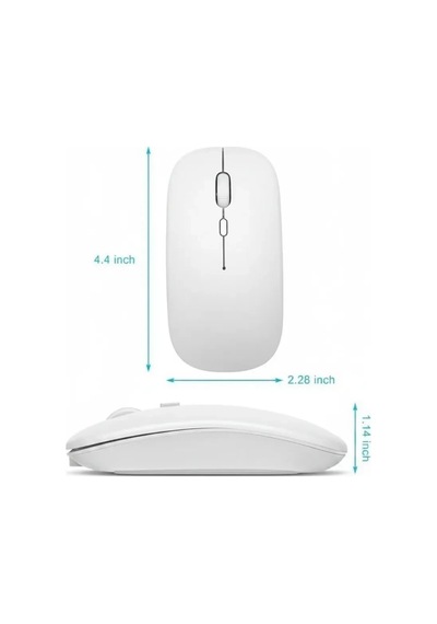 Kablosuz Mouse Fare Şarjlı Bluetooth Wireless Çift Modlu Sessiz Lisinya