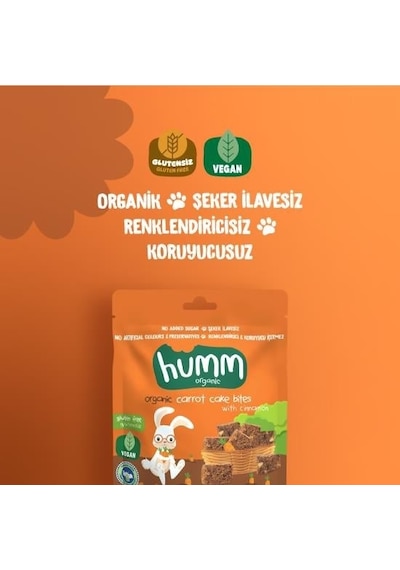 Humm Organik Havuçlu Tarçınlı Vegan Kek 30 G